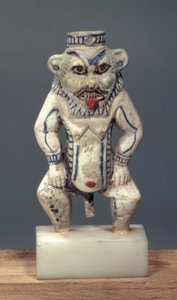 Kohl Pot, depicting the Egyptian household god Bes